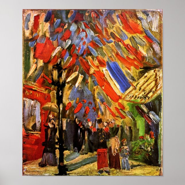Poster Vincent Van Gogh - Célébration Du 14 Juillet (Devant)