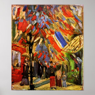 Poster Vincent Van Gogh - Célébration du 14 Juillet