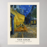 Vincent Van Gogh Célèbre Café Terrasse en soirée