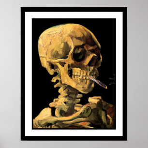 Poster Vincent Van Gogh - Crâne à la cigarette allumée