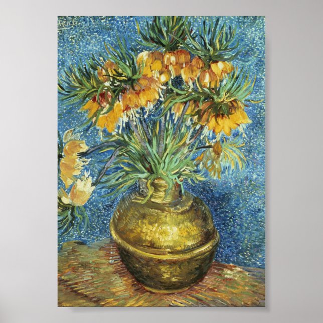 Poster Vincent van Gogh - Crown Imperial Fritillaries (Devant)