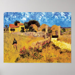 Poster Vincent Van Gogh - Ferme En Provence Art