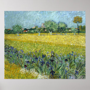 Poster Vincent van Gogh Field of Flowers près d'Arles