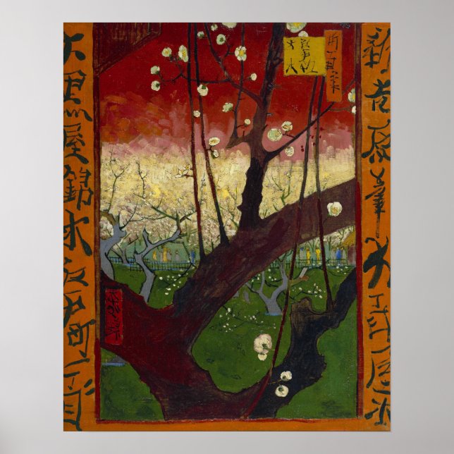 Poster Vincent van Gogh Flower Plum Orchard Gallery (Devant)