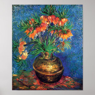 Poster Vincent Van Gogh - Fritillaires dans un vase de cu