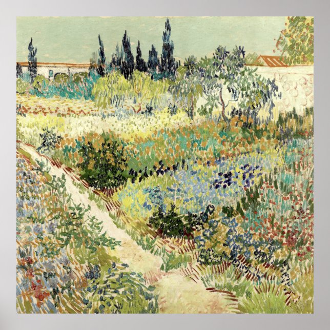 Poster Vincent Van Gogh Garden (Devant)