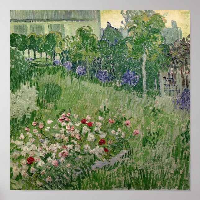 Poster Vincent van Gogh | Jardin de Daubigny, 1890 (Devant)
