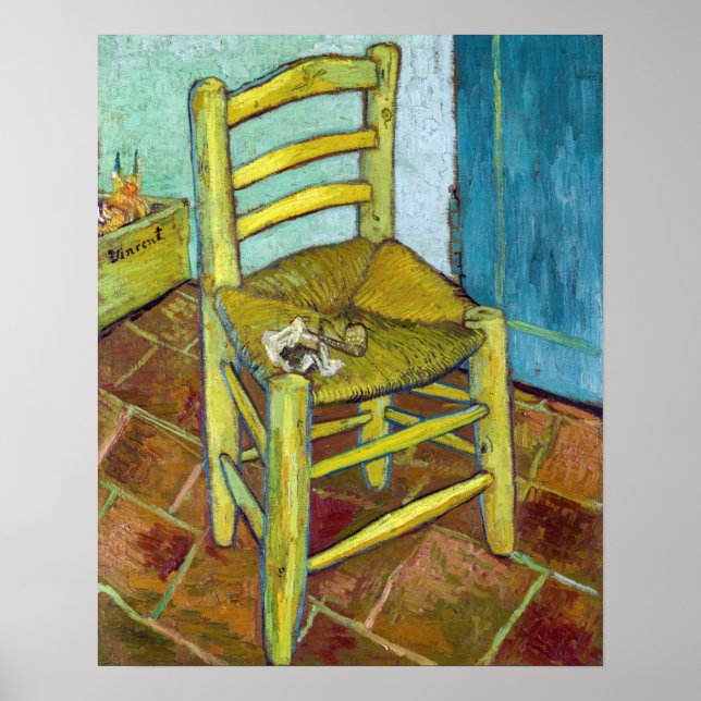Poster Vincent van Gogh - La Chaise de Van Gogh (Devant)