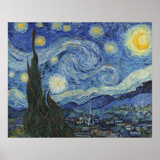 Poster Vincent van Gogh | La Nuit étoilée, juin 1889