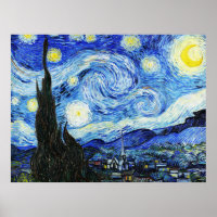 Vincent Van Gogh, La Nuit étoilée peinture