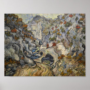 Poster Vincent Van Gogh La peinture d'art de la ravine Im