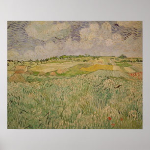 Poster Vincent van Gogh   la plaine chez Auvers, 1890
