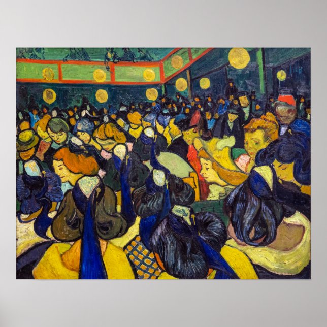 Poster Vincent van Gogh - La salle de bal à Arles (Devant)