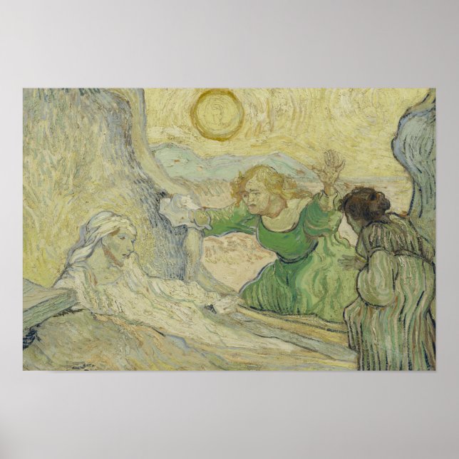 Poster Vincent van Gogh - L'ascension de Lazare (Devant)