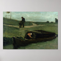 Vincent van Gogh | Le Bateau à tourbe, 1883