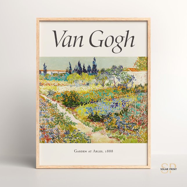 Poster Vincent van Gogh Le jardin à Arles Art Imprimer (Créateur téléchargé)