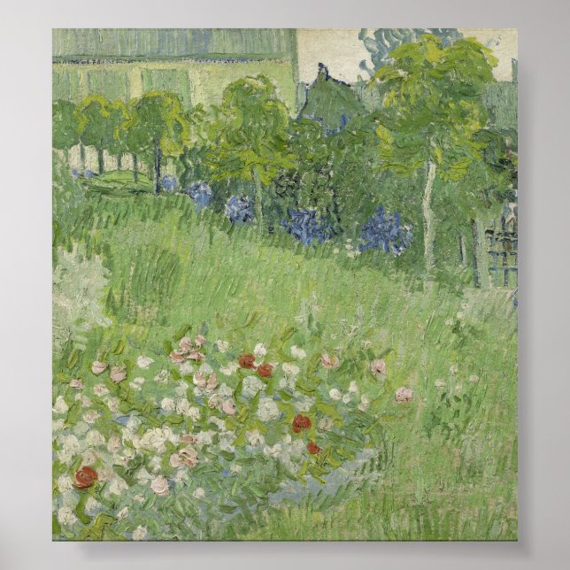 Poster Vincent van Gogh - Le jardin de Daubigny (Devant)