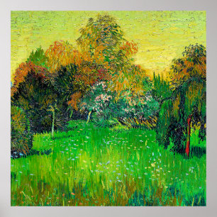 Poster Vincent van Gogh, Le jardin du poète,