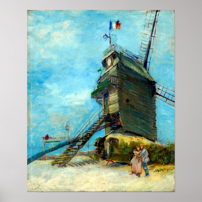 Poster Vincent van Gogh Le Moulin de la Galette (Devant)
