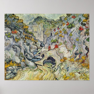 Poster Vincent van Gogh le ravin du Peyroulets