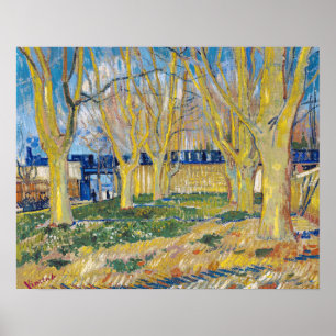 Poster Vincent van Gogh - Le Train Bleu