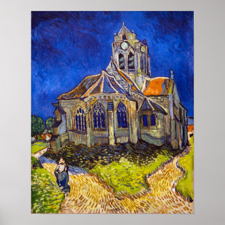 Poster Vincent van Gogh - L'église d'Auvers