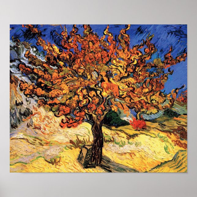 Poster Vincent Van Gogh - Les Beaux-Arts du Mulberry Tree (Devant)