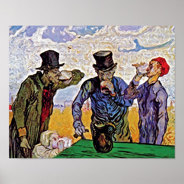 Poster Vincent Van Gogh - Les Boveurs - Les Beaux-Arts (Devant)