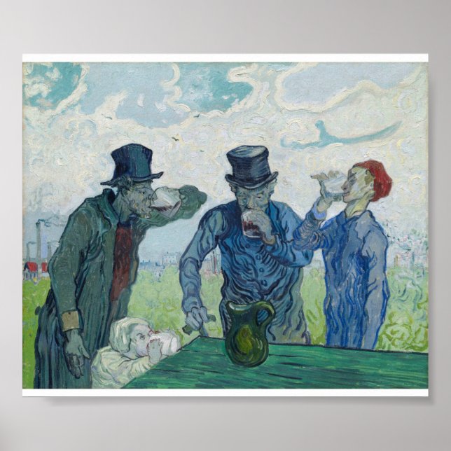 Poster Vincent Van Gogh - Les buveurs (Devant)
