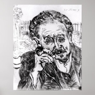 Poster Vincent van Gogh L'homme avec le tuyau