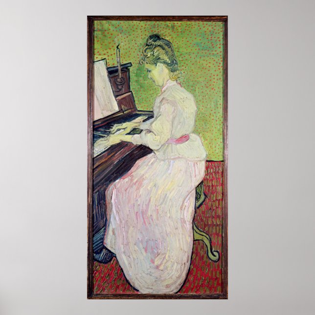 Poster Vincent van Gogh | Marguerite Gachet au piano (Devant)
