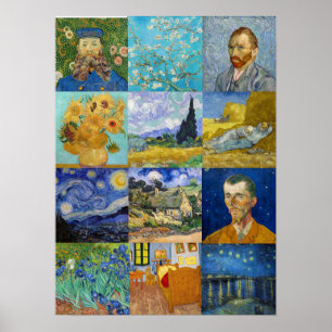Poster Vincent Van Gogh - Masterpieces Patchwork