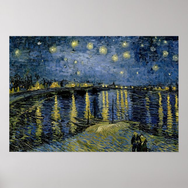 Poster Vincent van Gogh - Nuit étoilée (Devant)