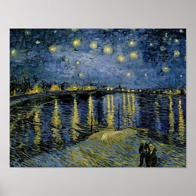 Poster Vincent van Gogh - Nuit étoilée (Devant)