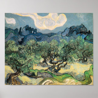 Poster Vincent van Gogh Oliviers aux Alpilles