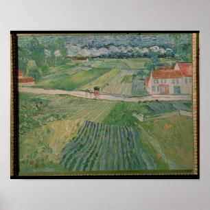 Poster Vincent van Gogh Paysage à Auvers