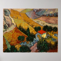 Vincent van Gogh | Paysage avec Maison & Plowman