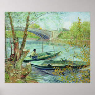 Poster Vincent van Gogh   Pêche au printemps