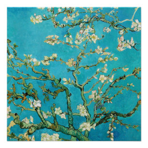 Poster Vincent Van Gogh peignant Floraison des amandiers
