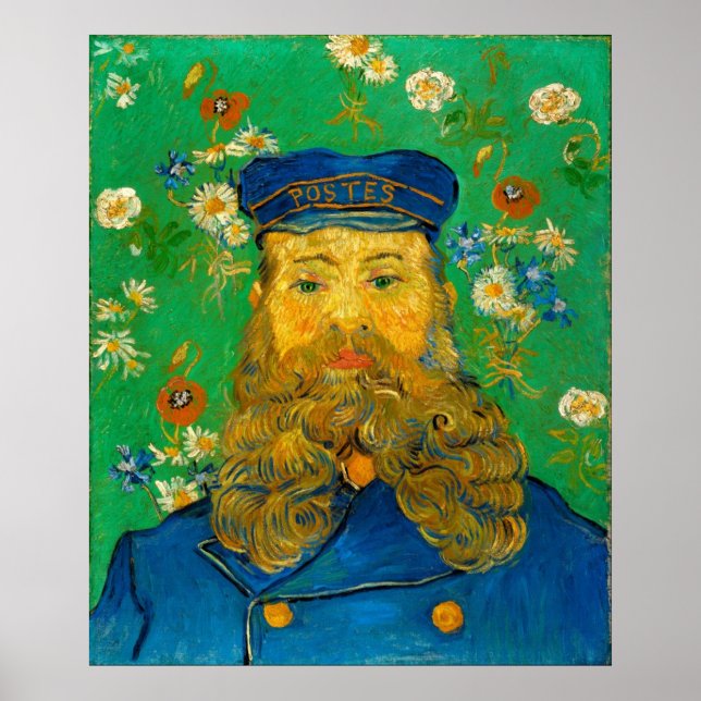 Poster Vincent van Gogh - Portrait de Joseph Roulin (Devant)