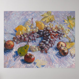 Poster Vincent van Gogh - Raisins, citrons, poires,
