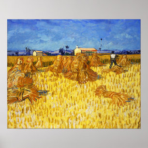 Poster Vincent van Gogh - Récolte en Provence