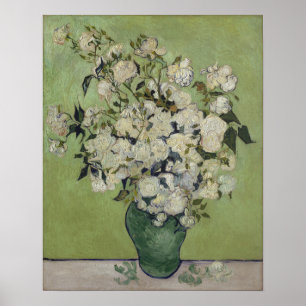 Poster Vincent van Gogh Rose Galerie Florale VintageHD