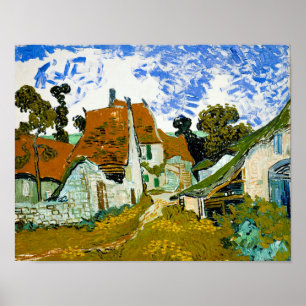 Poster Vincent van Gogh : Rue à Auvers-sur-Oise