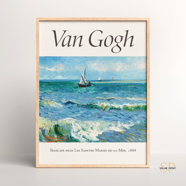 Poster Vincent van Gogh Seascape près des Saintes Maries (Créateur téléchargé)