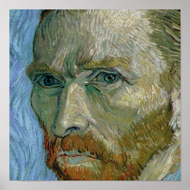 Poster Vincent van Gogh | Self Portrait 1889 (Devant)