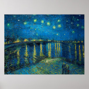 Poster Vincent Van Gogh Starry Night Over the Rhone