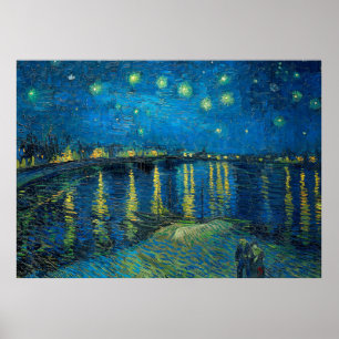 Poster Vincent Van Gogh Starry Night Over the Rhone