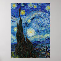 Vincent Van Gogh Starry Nuit Vintage Art
