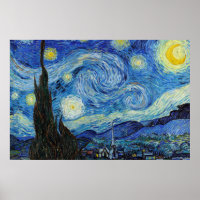 Vincent Van Gogh Starry Nuit Vintage Art